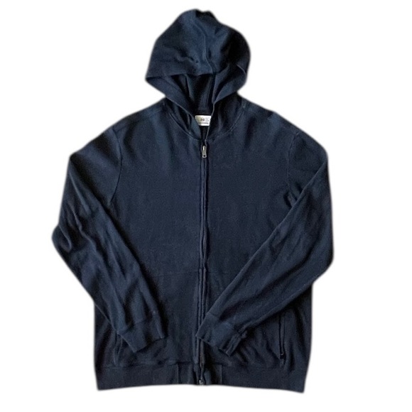 Black hoodie by Adriano Goldschmied. Size Large - Picture 1 of 5